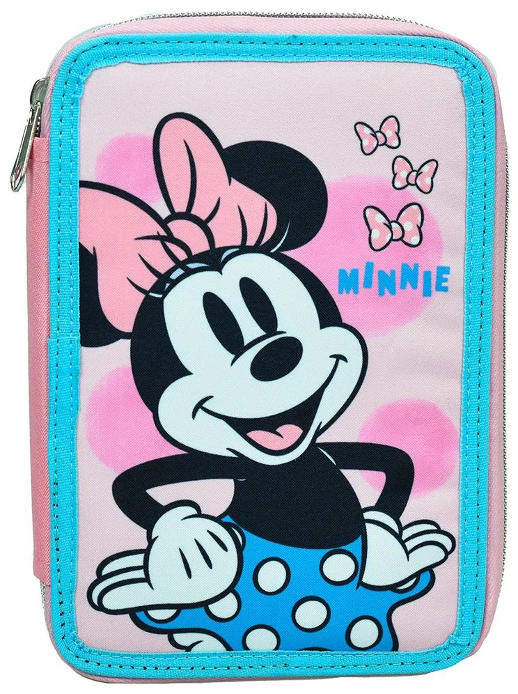 Κασετίνα Διπλή Γεμάτη (18x15x4) Gim Minnie Polka Dot Powder