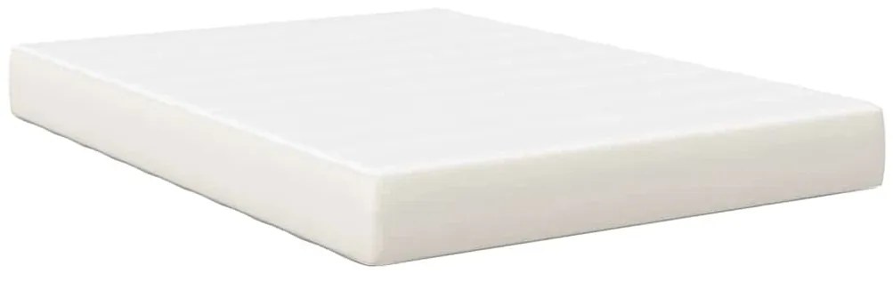 vidaXL Στρώμα Κρεβατιού με στρώμα Κρεμ 160 x 200 cm ύφασμα
