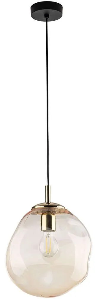 Φωτιστικό Οροφής Sol Mini 10083 25x25x175cm 1xE27 15W Brass-Amber TK Lighting