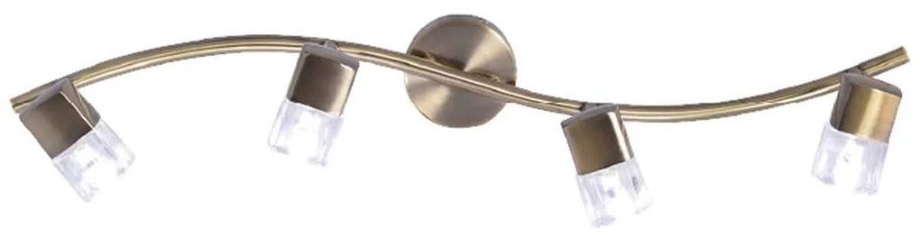 Φωτιστικό Spot Luminairies 0901064GAB Bronze Metal, Glass