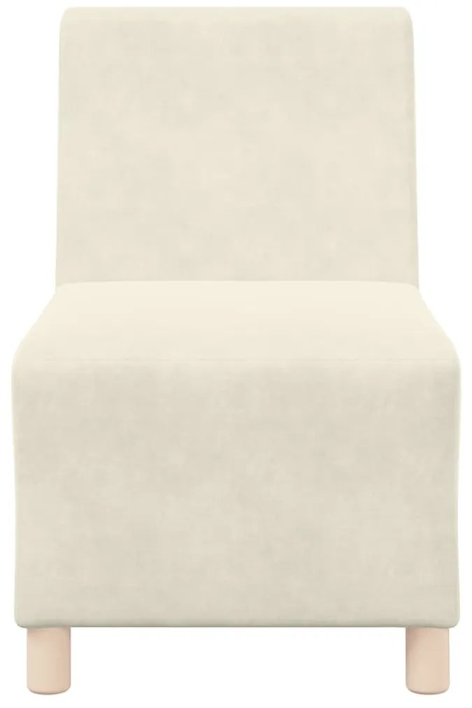 vidaXL Μοναδικός Καναπές χωρίς Χερούλια 3 pcs Κρεμ 55 x 74 x 82 εκ.