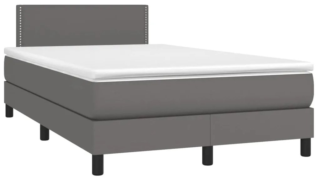 ΚΡΕΒΑΤΙ BOXSPRING ΜΕ ΣΤΡΩΜΑ ΓΚΡΙ 120X190ΕΚ. ΑΠΟ ΣΥΝΘΕΤΙΚΟ ΔΕΡΜΑ 3269817