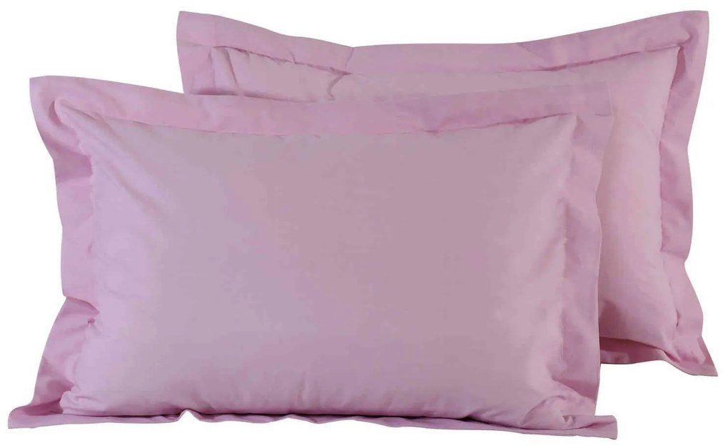 Μαξιλαροθήκες Σετ 2τμχ 1012 Best Colors Pink Das Home 50Χ70 100% Cotton