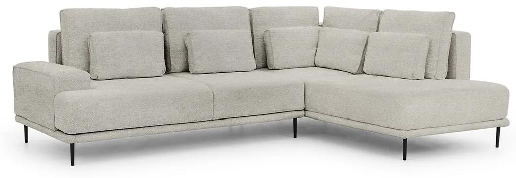 Γωνιακός καναπές Κρεβάτι NICOLE, γκρί ανοιχτό 277x93x200cm-Δεξιά γωνία-BOG4587