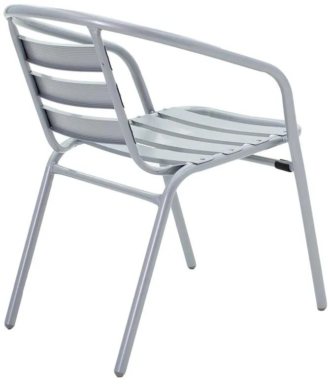 Σετ κήπου - Τραπεζαρία 3 τμχ Watson-Tade μέταλλο - γυαλί μαύρο Φ60x70 εκ. 60x60x70 εκ.