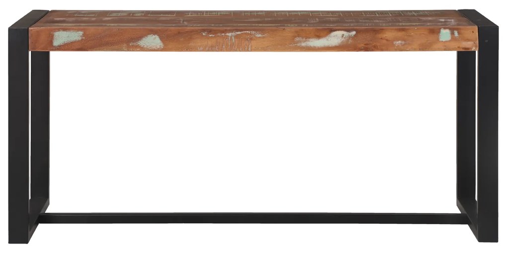 vidaXL Παγκάκι Πολύχρωμο 100x35x45 εκ Μασίφ Ξύλο Ανακυκλωμένο