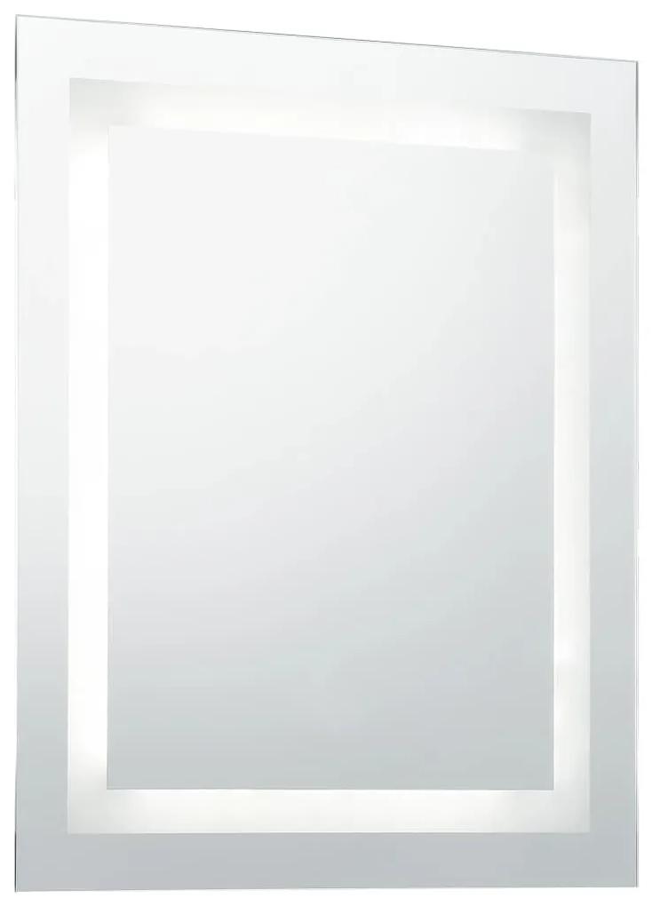 Καθρέφτης Μπάνιου LED με Αισθητήρα Αφής 60 x 80 εκ. - Ασήμι
