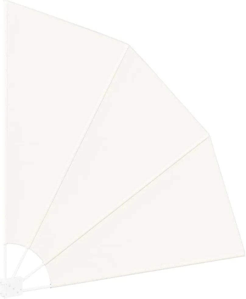 vidaXL Αδιάφανο σκίαστρο μπαλκονιού Κρεμ 160 x 160 cm ύφασμα