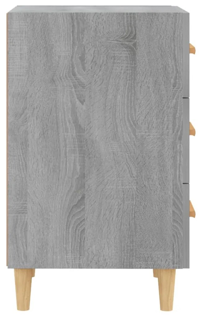 vidaXL Κομοδίνο Γκρι Sonoma 40 x 40 x 66 εκ. από Επεξεργασμένο Ξύλο