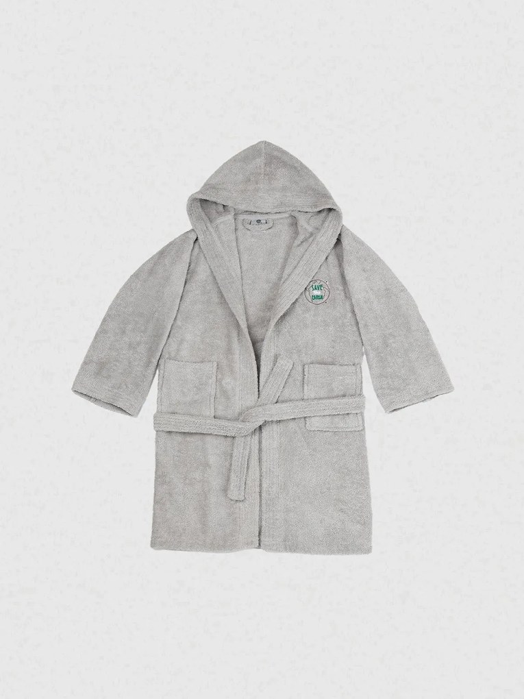 Μπουρνούζι Παιδικό Eco Grey Ηλικία 4-6