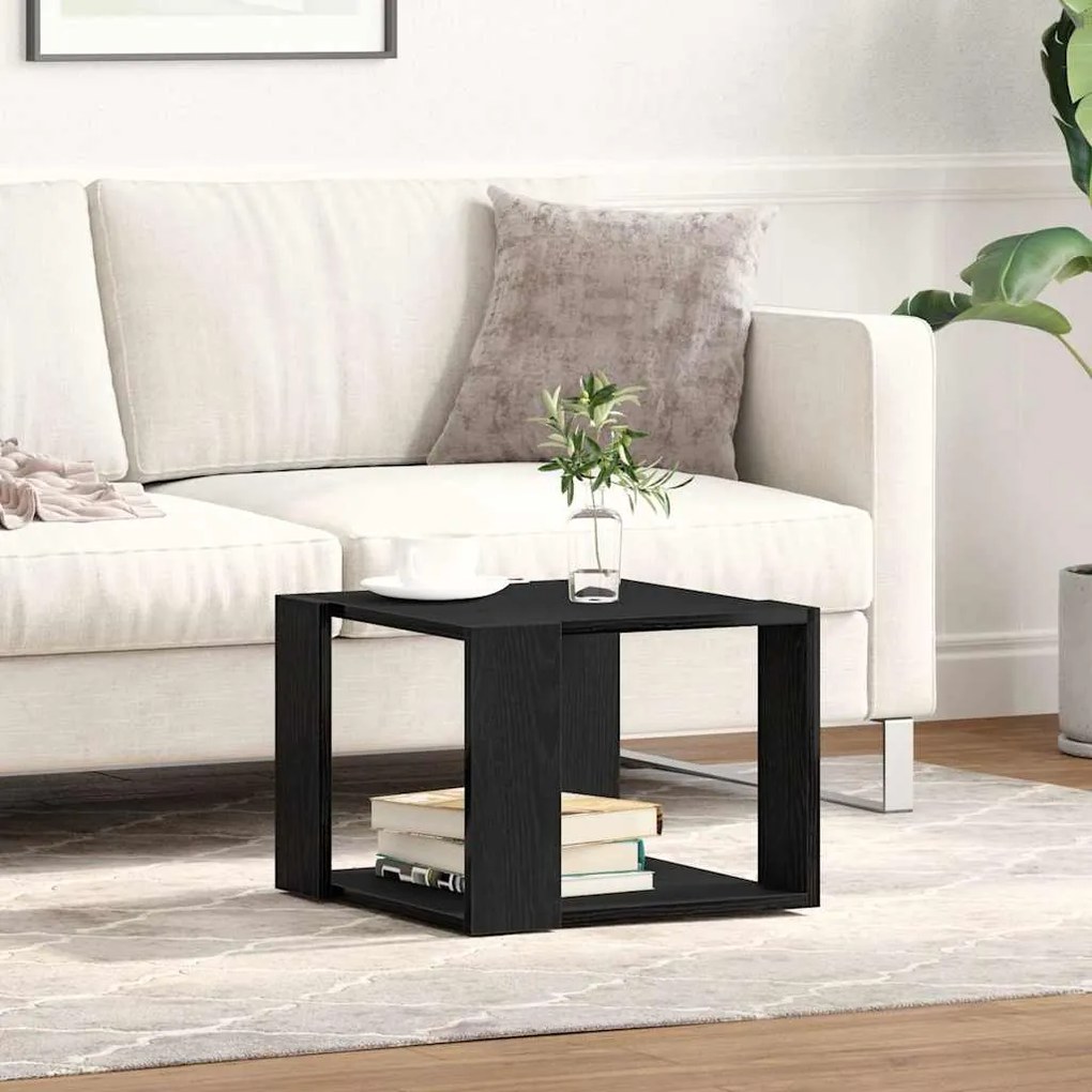 vidaXL Τραπεζάκι σαλονιού Μαύρη δρυς 40 x 40 x 30 cm