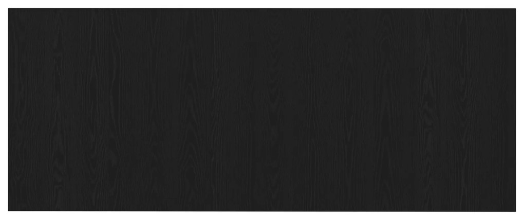 vidaXL Κεφαλάρι Κρεβατιού Μαύρο Δρυς 200x1,5x80 εκ. Κατασκευασμένη Ξυλεία
