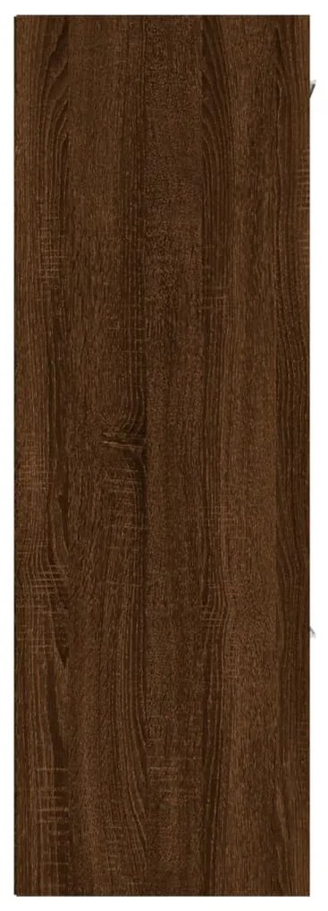 vidaXL Ντουλάπι Αποθήκευσης Καφέ Δρυς 60 x 29,5 x 90 εκ.