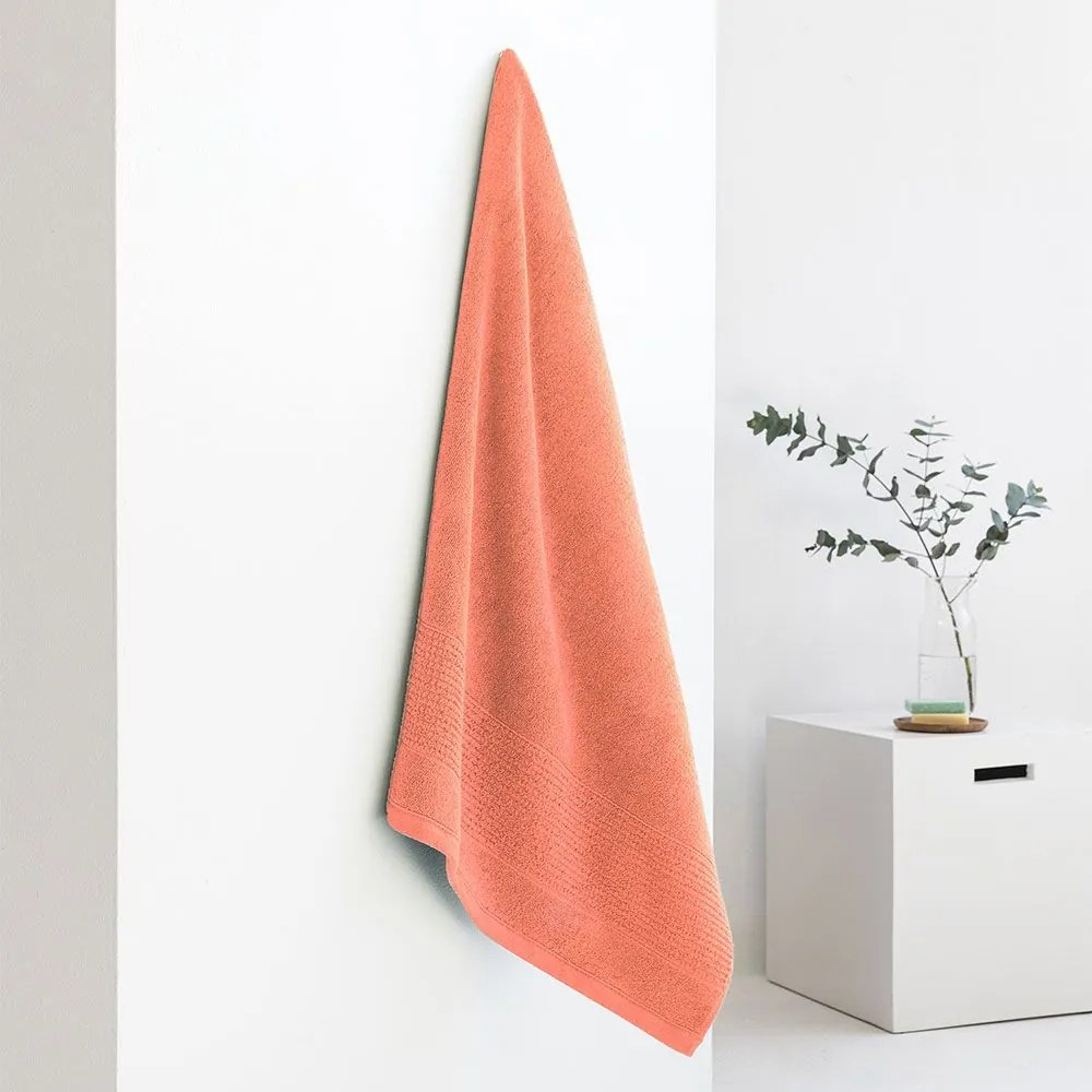 Πετσέτες Roke (Σετ 3τμχ) Orange Palamaiki Towels Set 70x140cm 100% Βαμβάκι