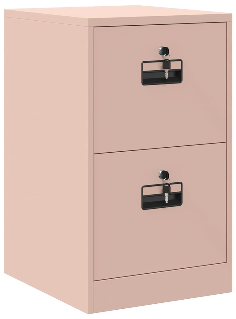 vidaXL Ντουλάπα Αρχείων Ροζ 44 x 50 x 106.5 εκ Ψυχρής Έλασης Χάλυβας