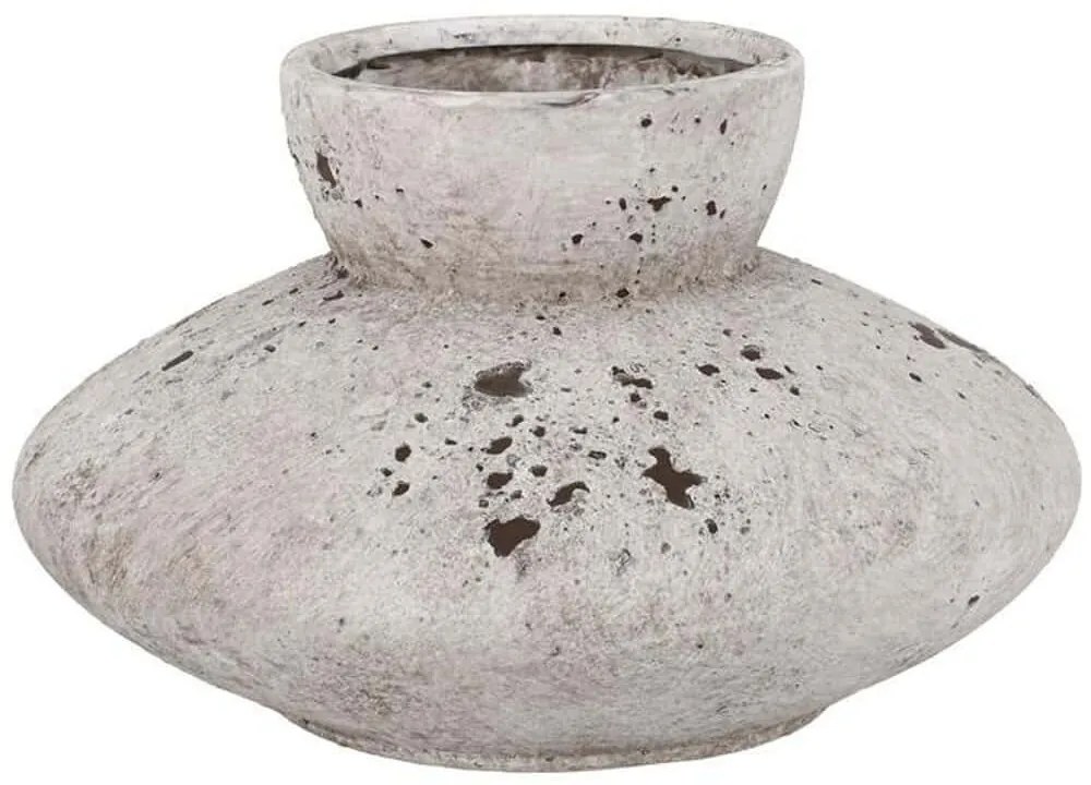 Βάζο 028-125-142 21x21x13cm Grey Κεραμικό