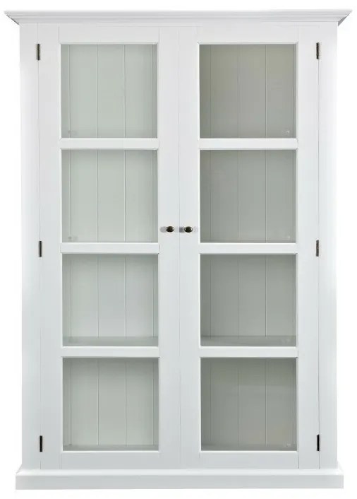 Βιτρίνα Ocean Delight C108, Άσπρο, Με πόρτες, 190x100x45cm