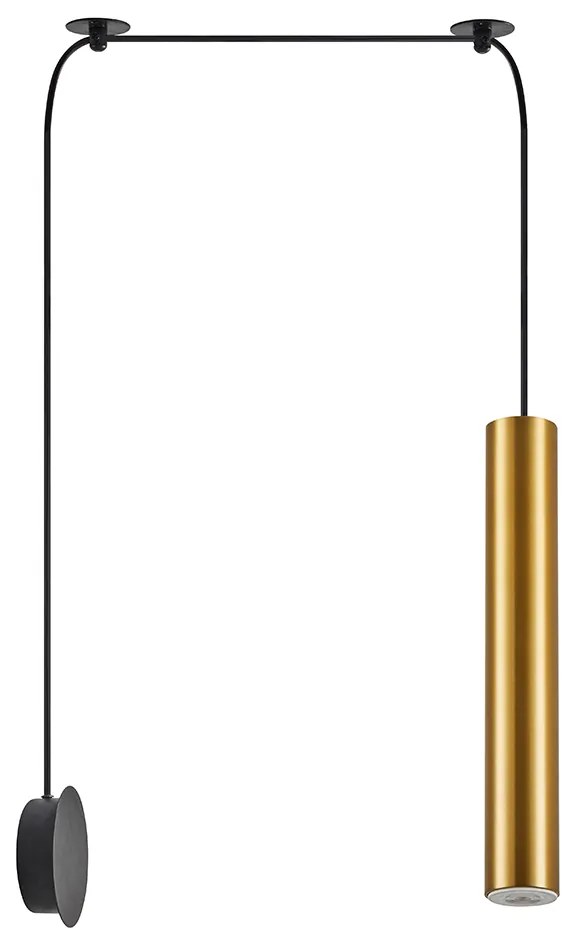 SE21-GM-5-BL1W ADEPT TUBE GOLD MATT Gold Matt Pendant+ HOMELIGHTING 77-8904