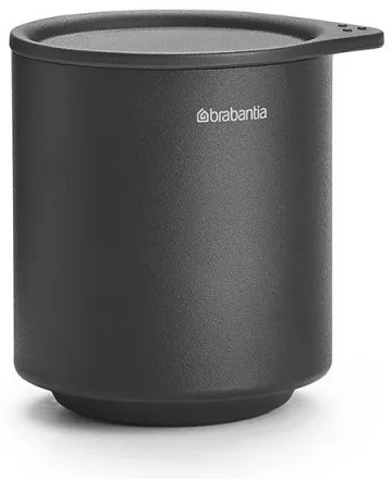 Κουτί αξεσουάρ μπάνιου Brabantia MindSet Mineral 1005686, Αντιολισθητική βάση, Φινίρισμα Mineral, Γκρι