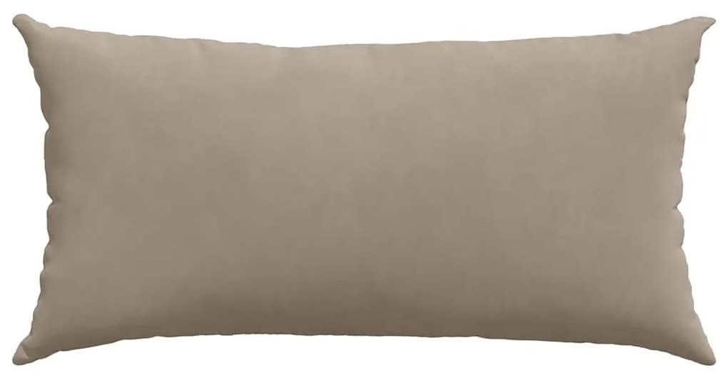 vidaXL Μαξιλάρι Καναπέ 2 pcs Taupe 80 x 40 cm ύφασμα