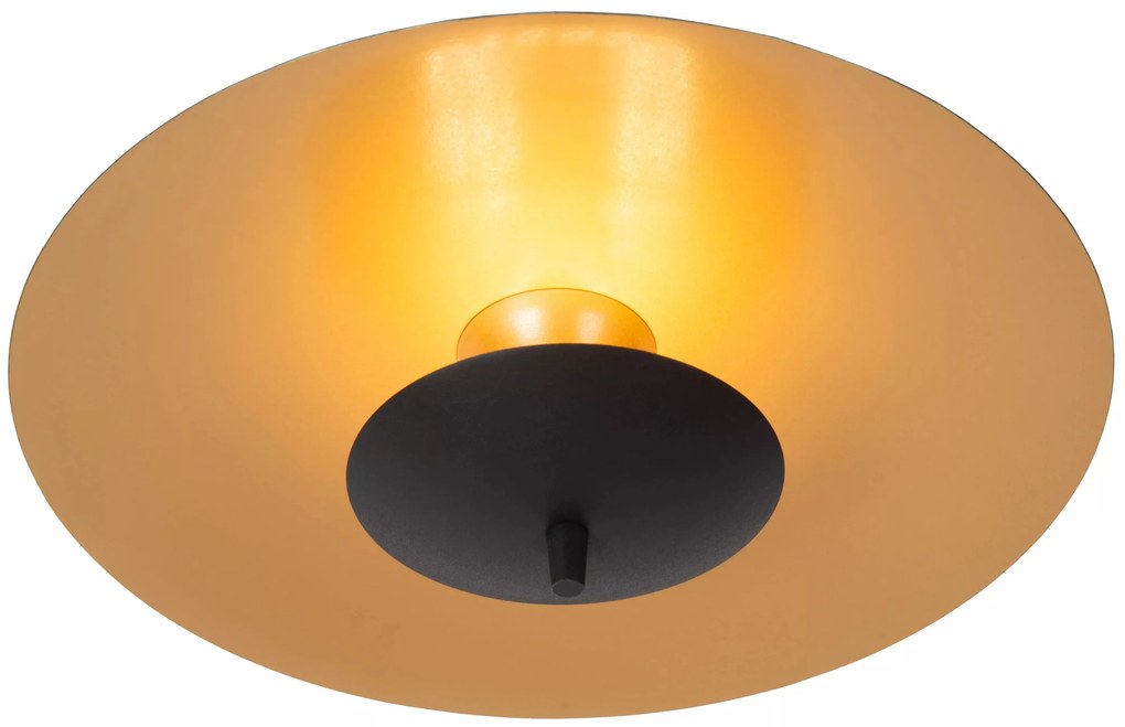 Φωτιστικό Οροφής Lucide 30161-09-30 VULCAN Μαύρο Ματ (Black Mat)|Χρυσό Χρώμα (Gold Coloured) 3000 K
