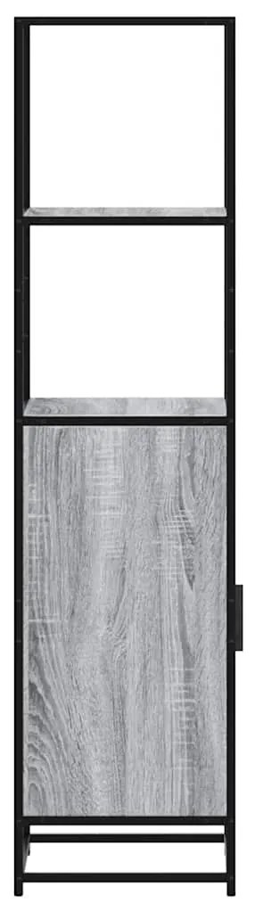 vidaXL Highboard Grey Sonoma Κατασκευασμένο ξύλο και μέταλλο