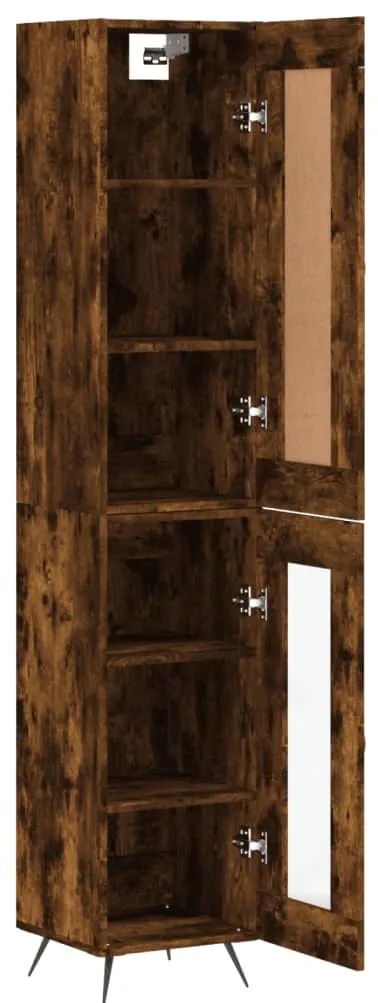 vidaXL Ντουλάπι Καπνιστή δρυς 34,5x34x180 εκ. από Επεξεργασμένο Ξύλο