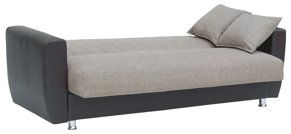 Καναπές Κρεβάτι Τριθέσιος JUAN Καφέ-Μπεζ 214x82x80cm - 14210024