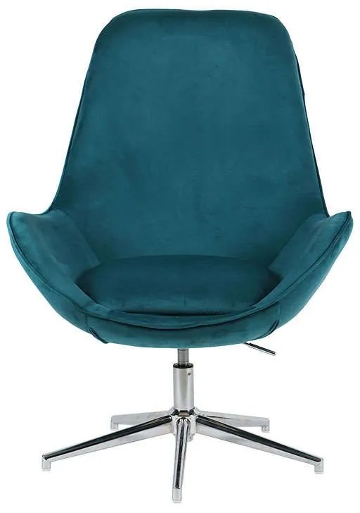 Πολυθρόνα Thalia 77x75x104cm Blue 429-91-007 Velvet, Metal