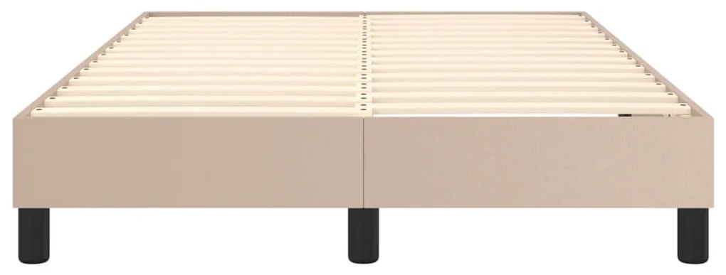 vidaXL Πλαίσιο Κρεβατιού Καπουτσίνο 120x200 εκ. από Συνθετικό Δέρμα
