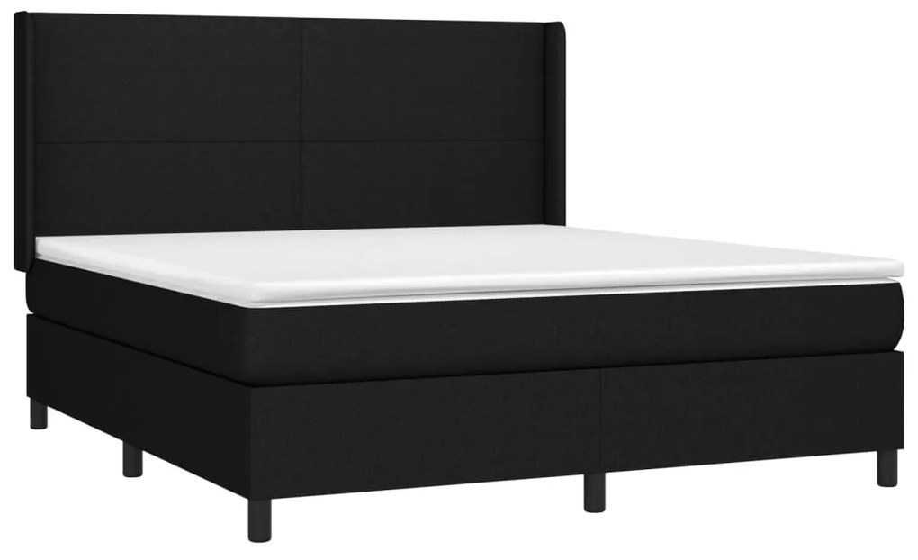 ΚΡΕΒΑΤΙ BOXSPRING ΜΕ ΣΤΡΩΜΑ ΜΑΥΡΟ 180X200 ΕΚ. ΥΦΑΣΜΑΤΙΝΟ 3131291