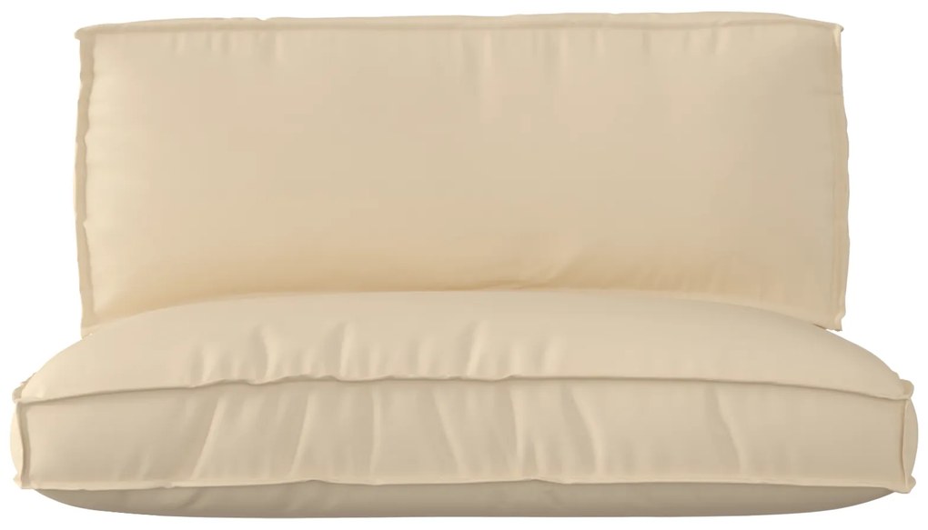 vidaXL Σετ Μαξιλαριών Πάγου 2 pcs Μπεζ 120 x 80 x 12 cm Ύφασμα Oxford