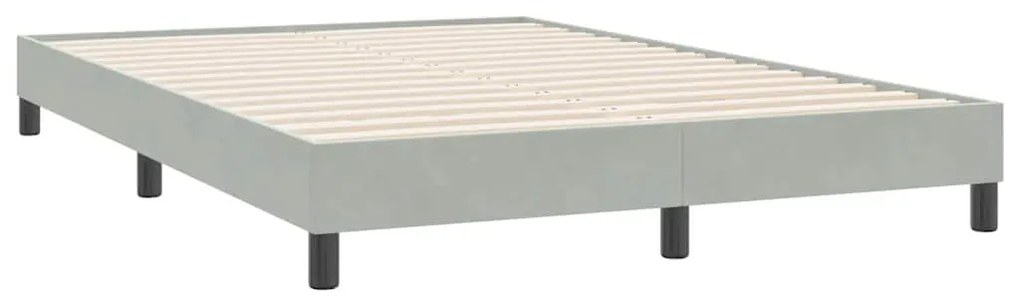 ΚΡΕΒΑΤΙ BOXSPRING ΜΕ ΣΤΡΩΜΑ ΑΝΟΙΧΤΟ ΓΚΡΙ 160X220 ΕΚ. ΒΕΛΟΥΔΙΝΟ 3317991