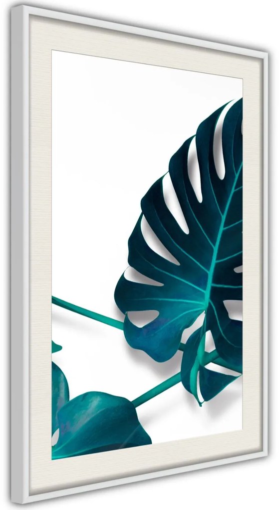 Αφίσα - Turquoise Monstera I - 20x30 - Χρυσό - Χωρίς πασπαρτού