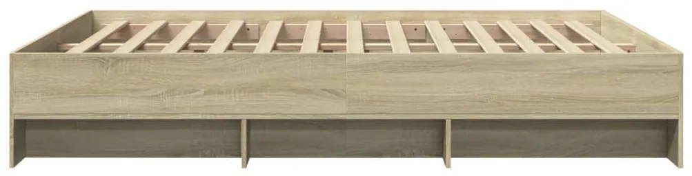 vidaXL Πλαίσιο Κρεβατιού Χωρ. Στρώμα Sonoma Δρυς 160x200 εκ. Επ. Ξύλο