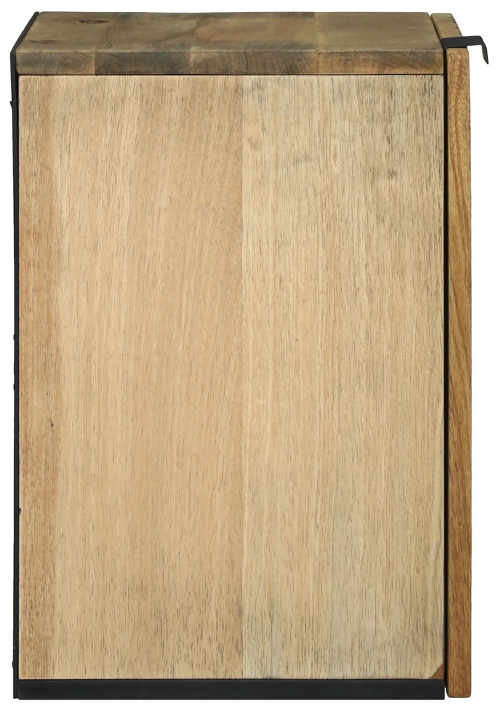 vidaXL Ντουλάπα Μπάνιου 38x33.5x48 cm από Μασίφ Ξύλο και Κατασκευασμένο Ξύλο