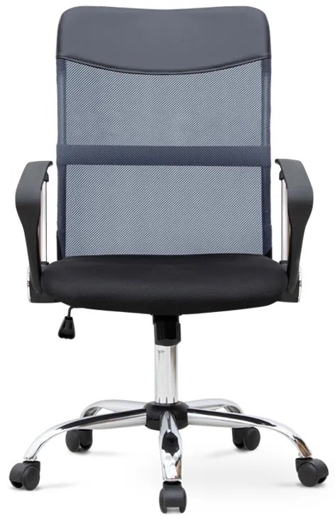 Καρέκλα γραφείου Franco Megapap με ύφασμα Mesh χρώμα γκρι - μαύρο 59x57x95/105εκ.