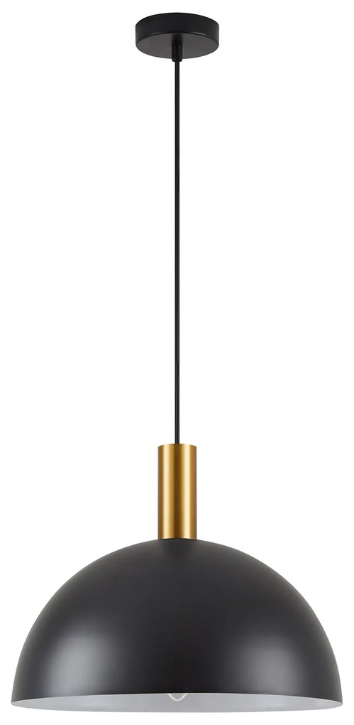 SE21-GM-4-MS40 ADEPT TUBE Gold Matt Pendant Black Metal Shade+