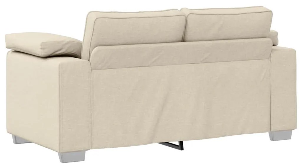 vidaXL Καναπές Μπεζ 160 x 77 x 82 εκ Ύφασμα μείγματος λινών