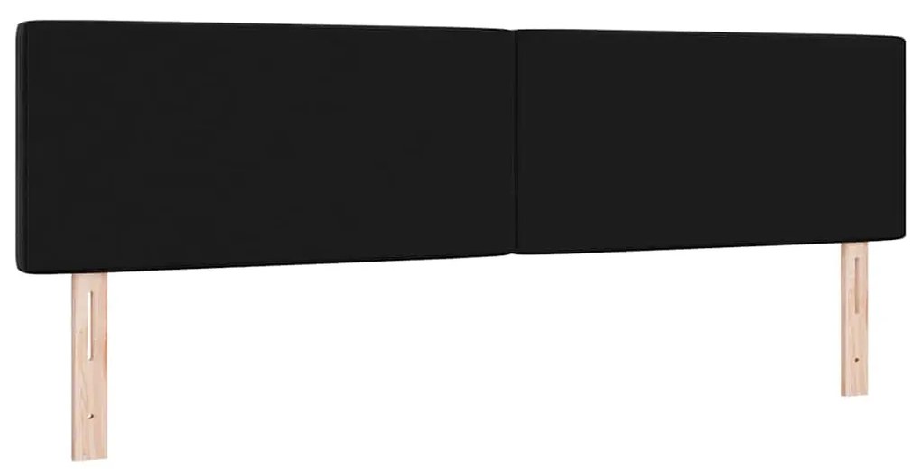 vidaXL Βελούδινο Κεφαλάρι Argyle με κεφαλάρι Μαύρο 180 cm Βελούδο