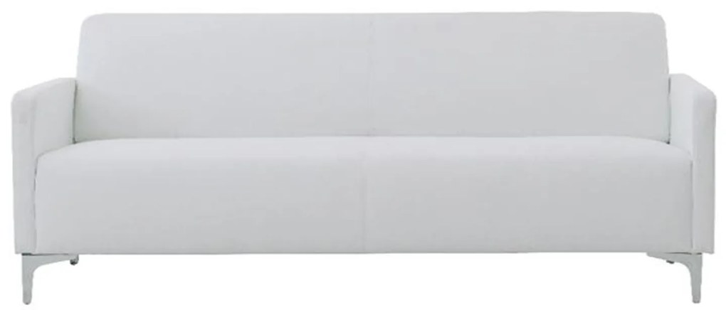 Καναπές Διθέσιος Style Ε948,21 112x71x72cm K/D PU White Τεχνόδερμα