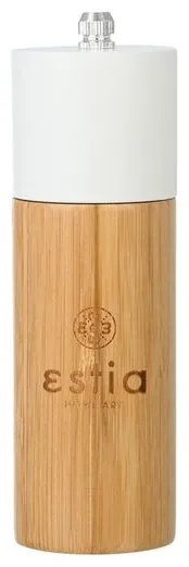 Estia Μύλος Για Αλάτι-Πιπέρι Bamboo Essentials 5x16cm Λευκός 01-19631