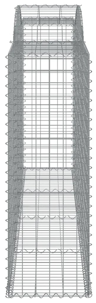 vidaXL Συρματοκιβώτια Τοξωτά 17 τεμ. 300x50x140/160 εκ. Γαλβαν. Ατσάλι