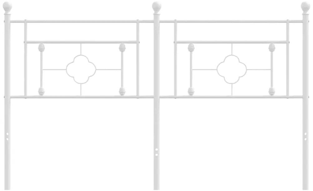 vidaXL Κεφαλάρι Λευκό 160 εκ. Μεταλλικό
