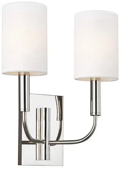 Απλίκα Φωτιστικό Τοίχου 2xE14 Brianna Elstead Lighting-FE-BRIANNA2-PN-Νίκελ Ματ FE-BRIANNA2-PN
