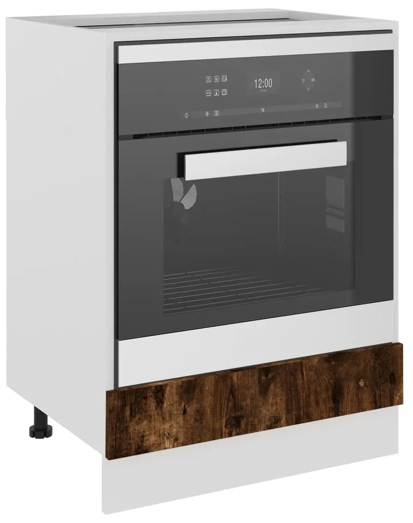 vidaXL Ντουλάπι Φούρνου Lyon Καπνιστή Δρυς 60x46x81,5 εκ