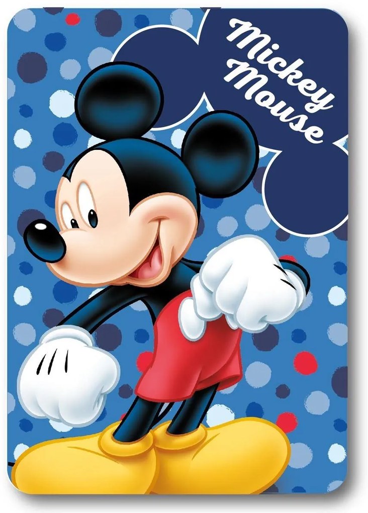 Κουβέρτα Κούνιας Fleece 100x140εκ. Home Mickey 28 Blue Digital Print Disney DimCol