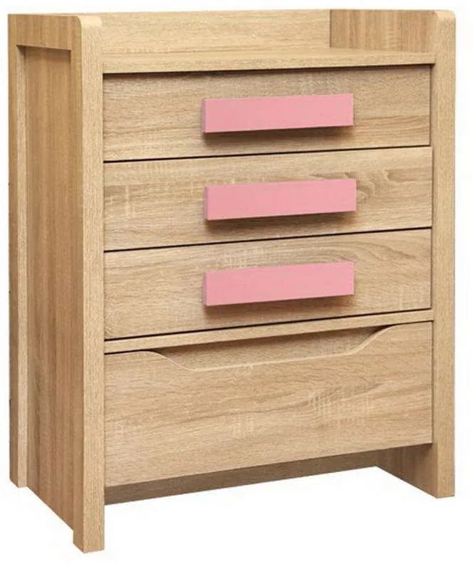Συρταριέρα Playroom HM10217.03 Sonama-Ροζ 63x40x80cm