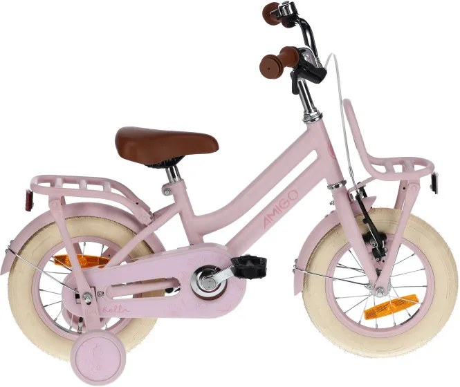 Bella 12 Inch Girls Coaster Brake PinkAMIGO