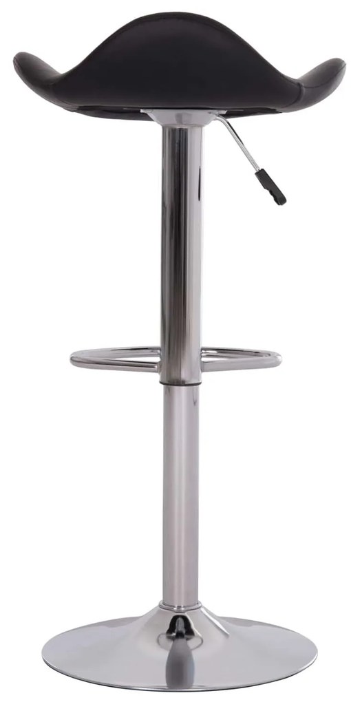 ΣΚΑΜΠO ΜΠΑΡ ΠΕΡΙΣΤΡΕΦΟΜΕΝΟ GANNA HM201.21 ΜΕ ΑΜΟΡΤΙΣΕΡ-ΜΑΥΡΟ PU 44x42x87Υεκ.